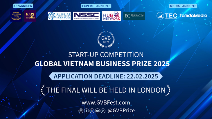 Cuộc thi Khởi nghiệp GVB Prize 2025: Cơ hội vàng cho các startup Việt trên toàn cầu